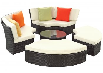 Pursuit Outdoor Patio Daybed Set Choice of Color by Modway [MWOUT-Pursuit]