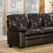 Charley Sofa & Loveseat Set 9715PU in Brown Vinyl by Homelegance