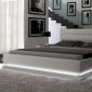 Brooklyn-LG Bed in White Eco Leather by iHOME USA