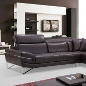 2194 Sectional Sofa in Brown Leather by ESF