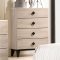 Elaina Bedroom Set CM7898 in Beige & Espresso by FOA w/Options