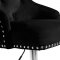 Claude Stool 709 Set of 2 in Black Velvet Fabric by Meridian