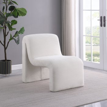 Drayton Accent Chair Set of 2 907525 Ivory Corduroy by Coaster [CRAC-907525 Drayton]