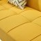 116 Sofa Bed Convertible in Yellow Fabric by ESF