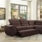 Platina Sectional Sofa Bed 8277CH in Chocolate by Homelegance