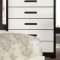 Rutger CM7298 Bedroom in White & Black w/Optional Items