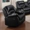 9241 Reclining Sectional Sofa in Black Bonded Leather w/Options