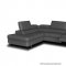 Piagge Motion Sectional Sofa Slate Gray Leather by Beverly Hills