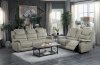 Shola Motion Sofa 9848GY-3 in Gray by Homelegance w/Options