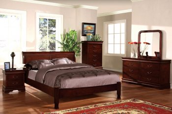 CM7825LCH Saint Anne Bedroom in Cherry w/Platform Bed & Options [FABS-CM7825LCH Saint Anne]