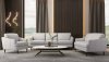 Helena Sofa 54575 in Pearl Gray Leather by MI Piace w/Options