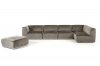 Hawthorn Sectional Sofa w/ Ottoman 2388 in Grey Fabric by VIG