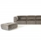 Hawthorn Sectional Sofa w/ Ottoman 2388 in Grey Fabric by VIG