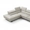 Rimini Sectional Sofa in Light Gray Leather by J&M