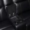 Cullen Sectional Sofa 603160 in Black Leatherette by Coaster