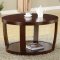 Rich Cherry Finish Modern Coffee Table w/Optional End Table