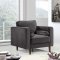 Emily Sofa 625 in Grey Velvet Fabric by Meridian w/Options