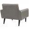 Delve Sofa in Gray Vinyl by Modway w/Options