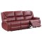 Camila Motion Sofa & Loveseat 610241 in Red by Coaster w/Options