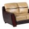 UFM226 Sofa in Ivory & Chocolate PU by Global w/Options