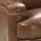 Hutton Sofa & Loveseat Set in Brown by Leather Italia