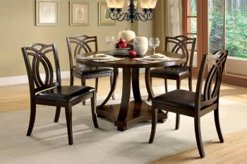 CM3160RT Keukenhof 5Pc Dinette Set in Dark Walnut [FADS-CM3160RT Keukenhof]