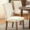 CM3555RT Sorrel I 5Pc Dining Set in Rustic Oak w/Ivory Chairs