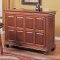 Warm Brown Bar Table W/Wine Racks & Storages