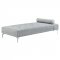 Quenti Sofa Daybed LV00826 in Gray Melange Velvet by Acme