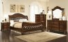 King Arthur Bedroom MSRB005 in Dark Walnut by Amalfi w/Options