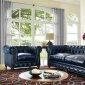 Durango Sofa TOV-S38 in Rustic Navy Blue Leather - TOV Furniture