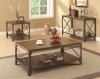 703198 Coffee Table 3Pc Set in Brown by Coaster w/Options