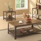 703198 Coffee Table 3Pc Set in Brown by Coaster w/Options