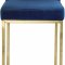 Giselle Counter Stool 781 Set of 2 Navy Velvet Fabric -Meridian