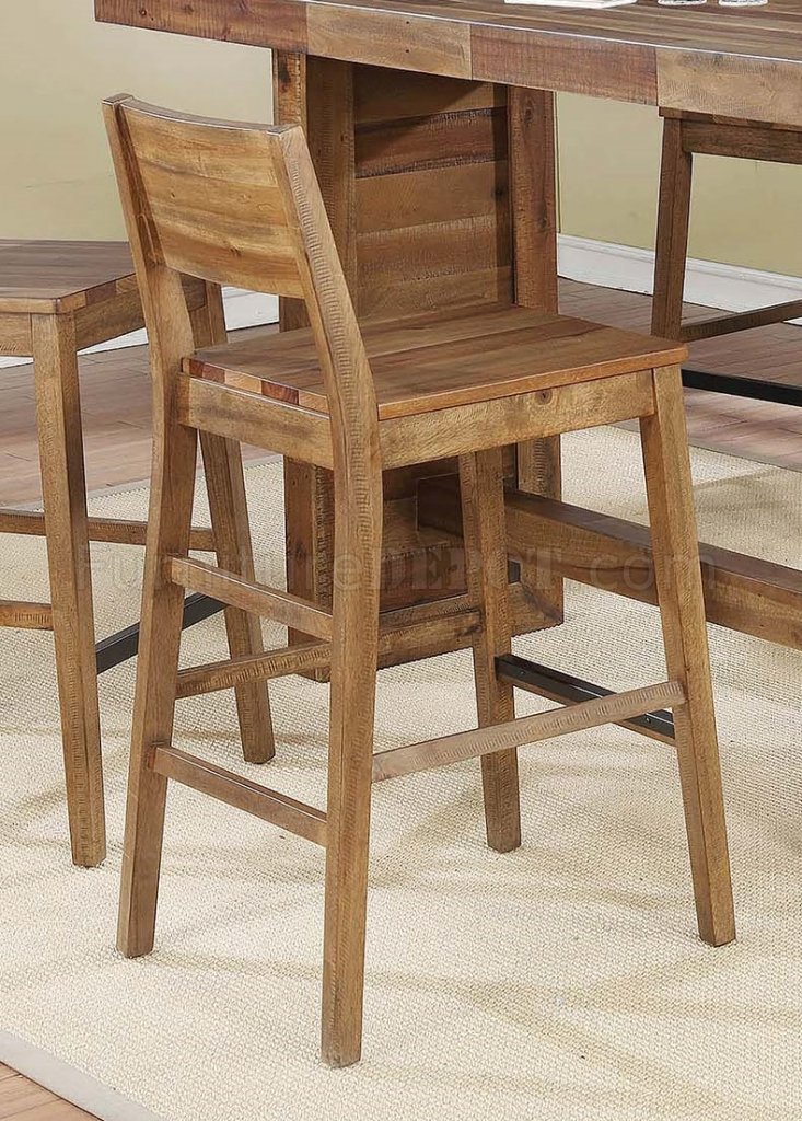 Tucson 5pc Bar Set 182191 In Varied Natural By Coaster Woptions 3518