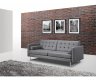 Giovanni Sofa Bed in Gray Faux Leather by Whiteline