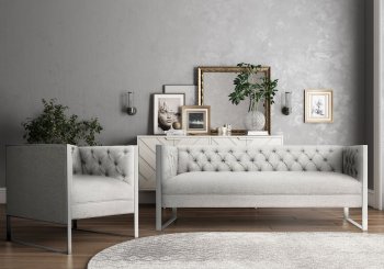 Farah Sofa TOV-L4900 in Light Grey by TOV Furniture w/Options [TVS-TOV-L4900-Farah Grey]