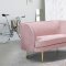 Vivian Sofa 694 in Pink Velvet Fabric by Meridian w/Options