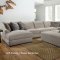 Petillia Modular Sectional Sofa 55840 in Sandstone by Acme