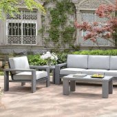 Ballyshannon Outdoor Patio Set CM-OS1883 in Gray w/Options