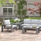 Ballyshannon Outdoor Patio Set CM-OS1883 in Gray w/Options