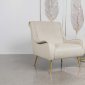 Ricci Accent Chair Set of 2 903043 in Stone Velvet by Coaster