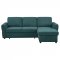 Samantha Sleeper Sectional Sofa 511087 in Teal Fabric by Coaster