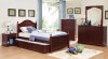 Diane 4Pc Youth Bedroom Set CM7158CH in Cherry w/Options