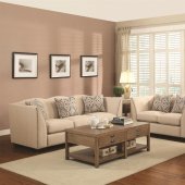 503291 Siana Sofa in Taupe Linen Fabric by Coaster w/Options