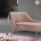 Margo Sofa 622 in Pink Velvet Fabric by Meridian w/Options