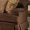 Muse Chocolate Fabric Modern Sofa & Loveseat Set w/Options