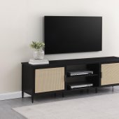 Amherst TV Stand 710034 in Natural & Black by Coaster