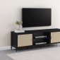 Amherst TV Stand 710034 in Natural & Black by Coaster