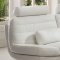 S818W Sofa in White Italian Leather by Pantek w/Options